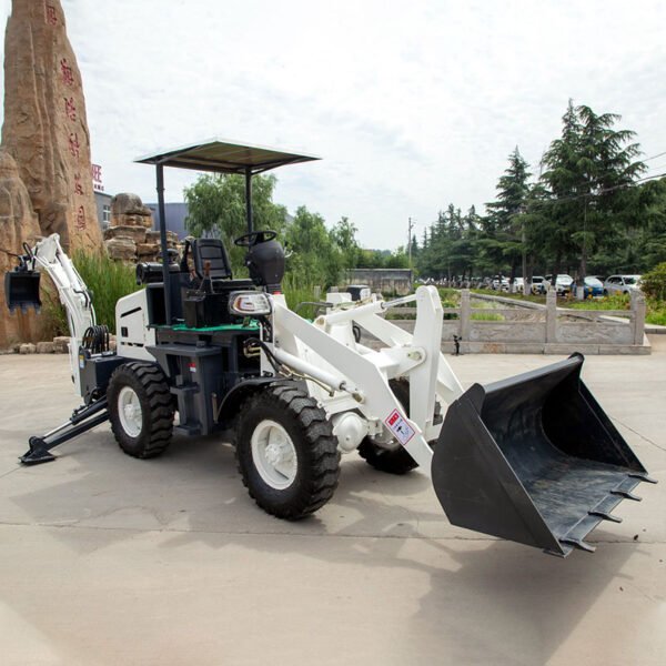 Dig and load machine, a versatile chargeuse-pelleteuse.