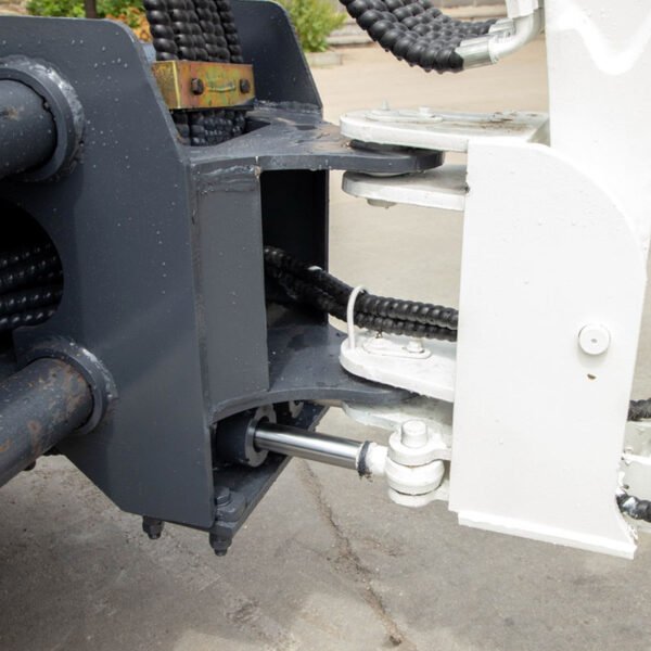 4WD Backhoe Loader for farm and road maintenance.